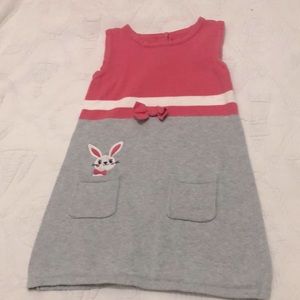 Gymboree sweater dress with bunny. Size 4T.